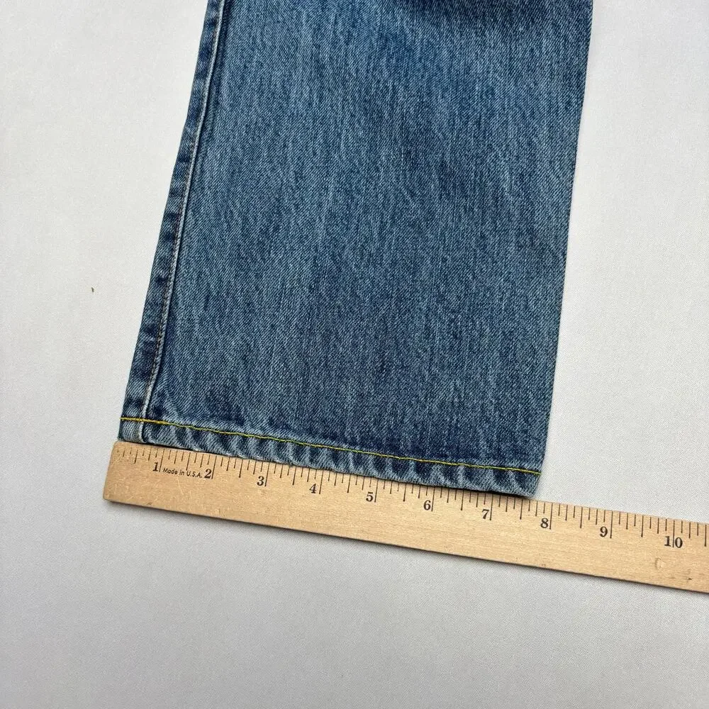 $185 Sid Mashburn Light Wash Denim 38x32 Slim Straight Jeans